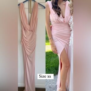 Katie May pink bridesmaid dress